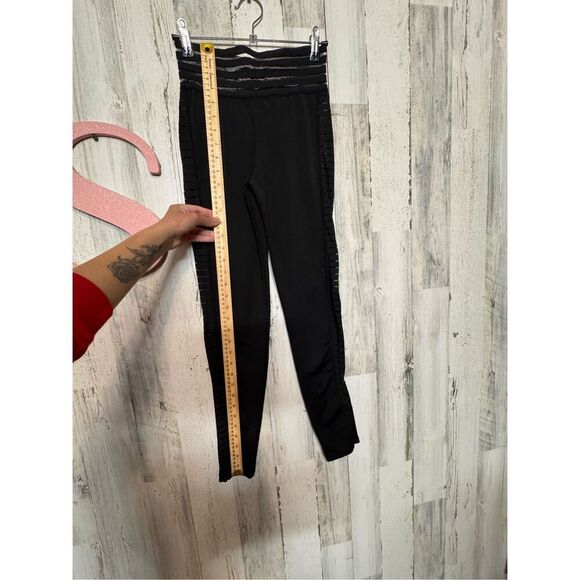 Slayoga High Waist Solid Color Mesh Contrast Yoga Leggings - Picture 8 of 13